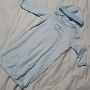 0-3 months gown||Thanks Heaven for Little Boys
